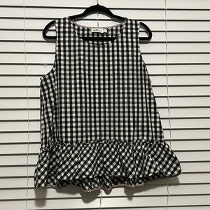 Vineyard Vines XL gingham ruffle top